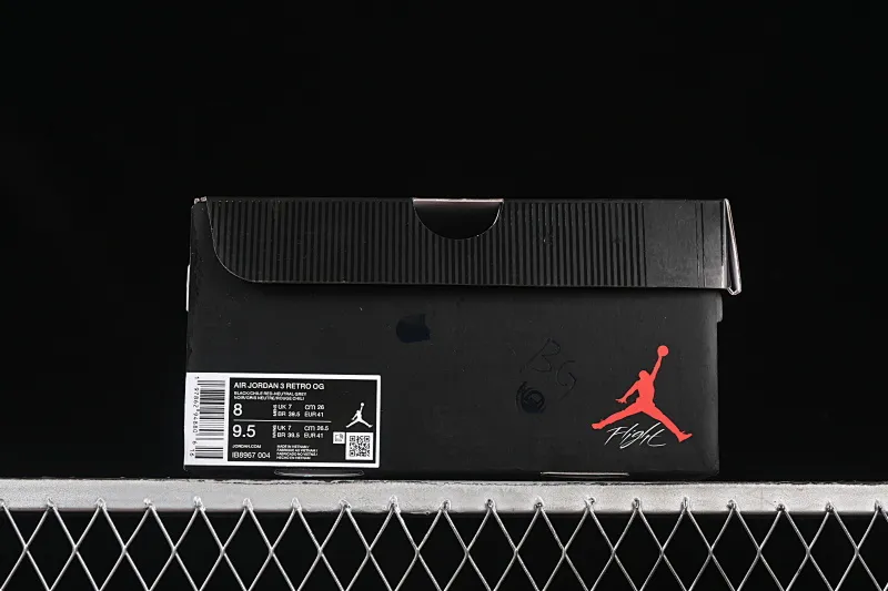 All categories Air Jordan Jordan series basketball shoes Air Jordan 3 OG version Air Jordan 3 OG "Rare Air" AJ3 Joe 3 small reverse hook IB8967-004